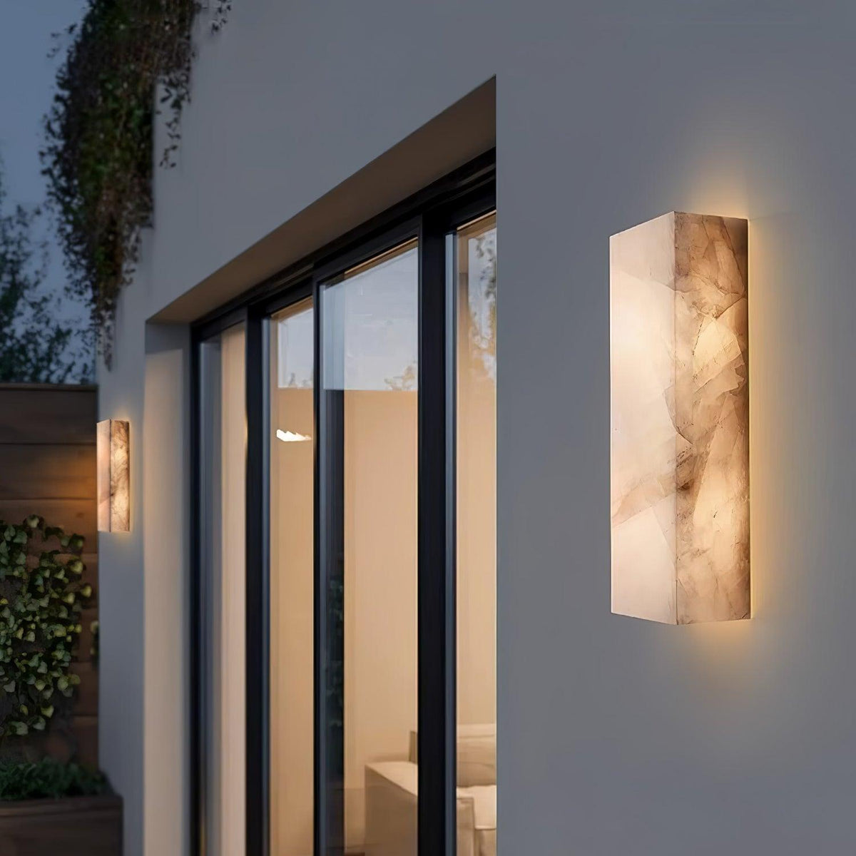Eirivise aplique de pared minimalista de alabastro