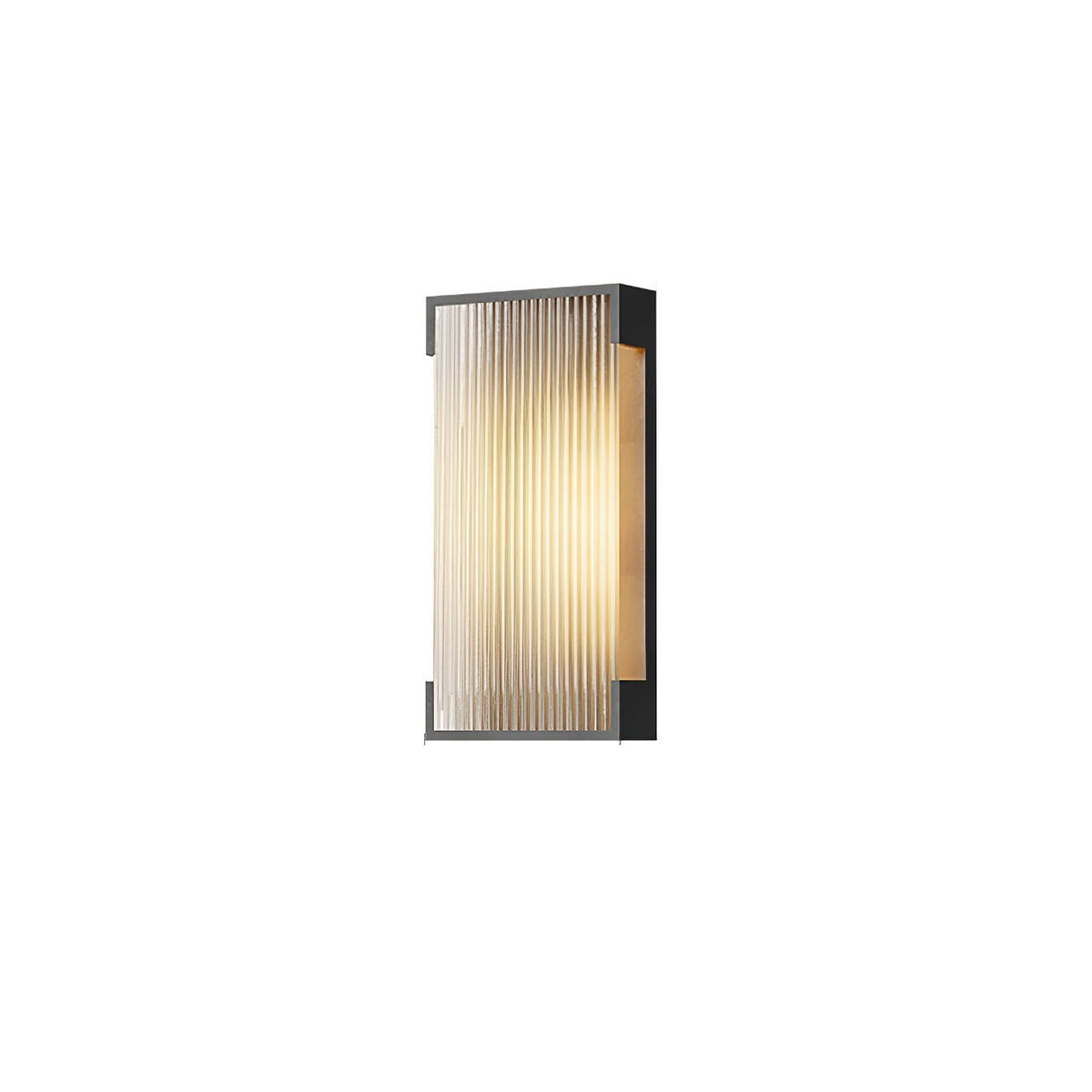 Elaerielle aplique de pared rectangular solar exterior único