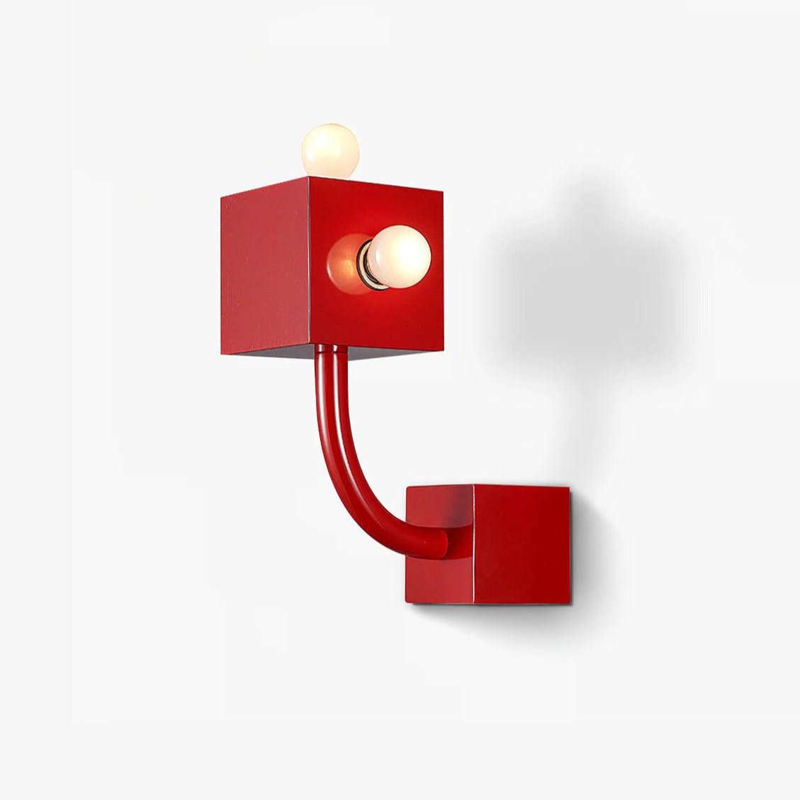 Brenna aplique de pared individual Creatividad Cubo rojo