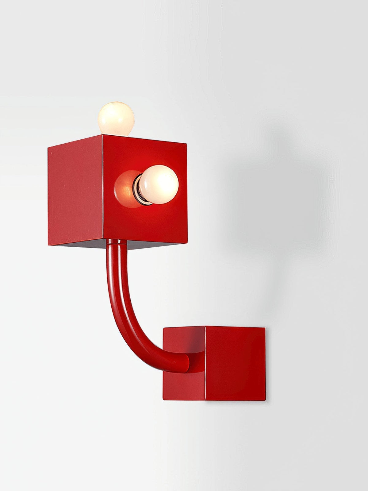 Brenna aplique de pared individual Creatividad Cubo rojo