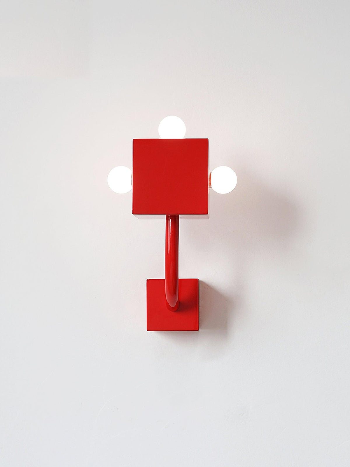 Brenna aplique de pared individual Creatividad Cubo rojo