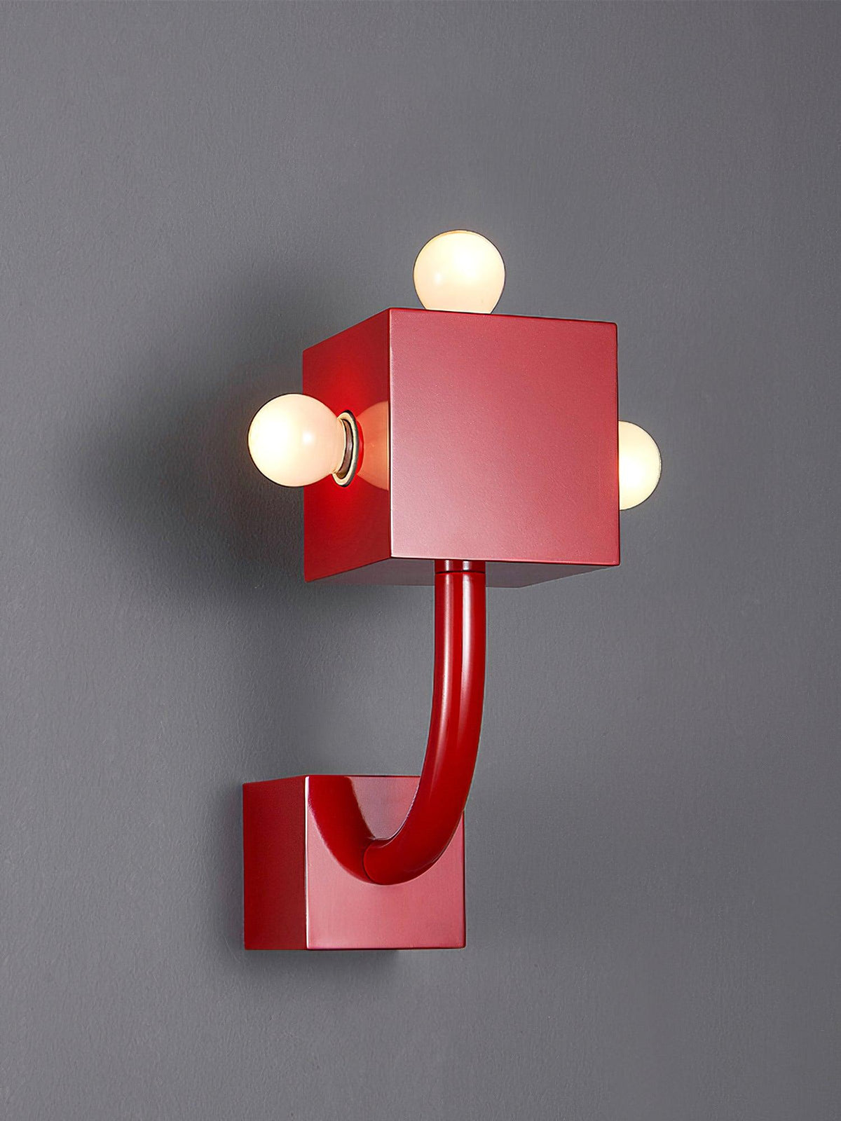 Brenna aplique de pared individual Creatividad Cubo rojo