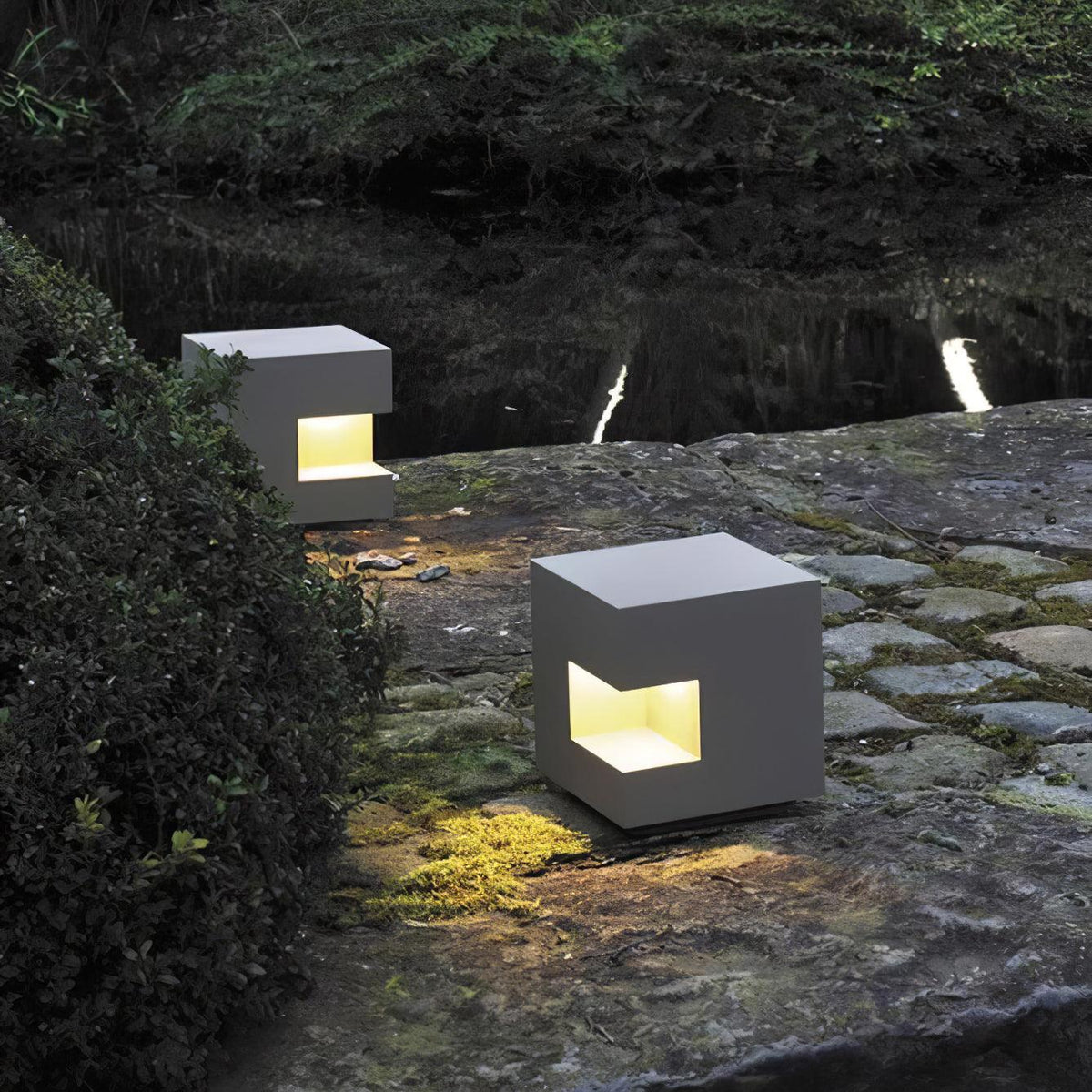 Aki luminaria exterior moderna de acrílico