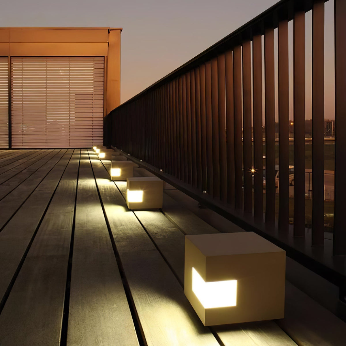 Aki luminaria exterior moderna de acrílico