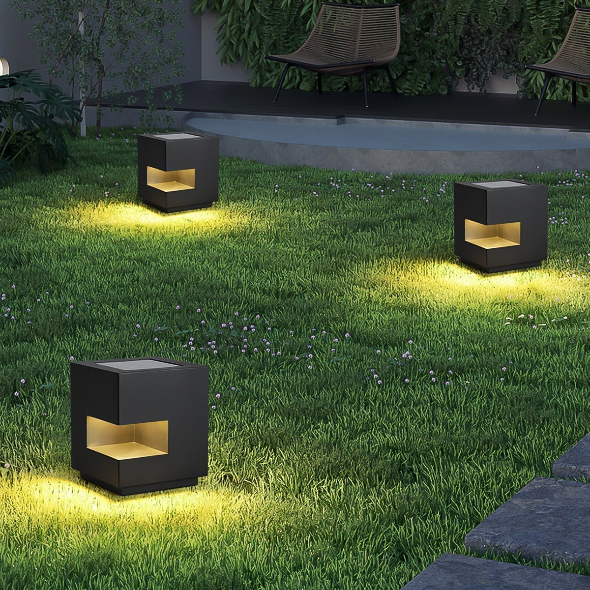 Aki luminaria exterior moderna de acrílico