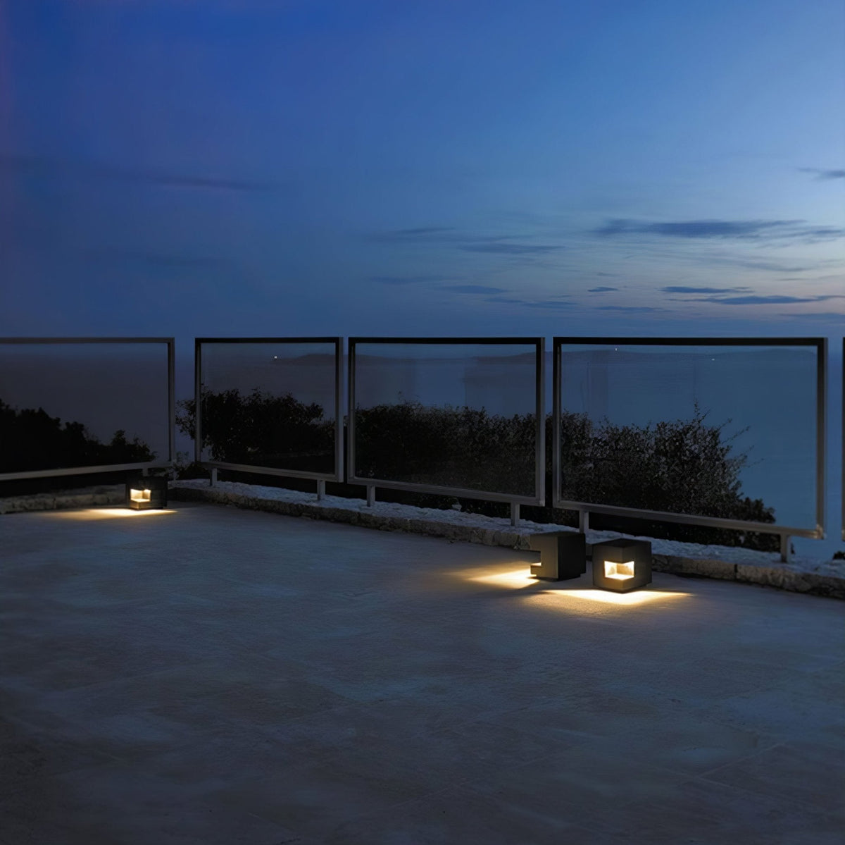 Aki luminaria exterior moderna de acrílico