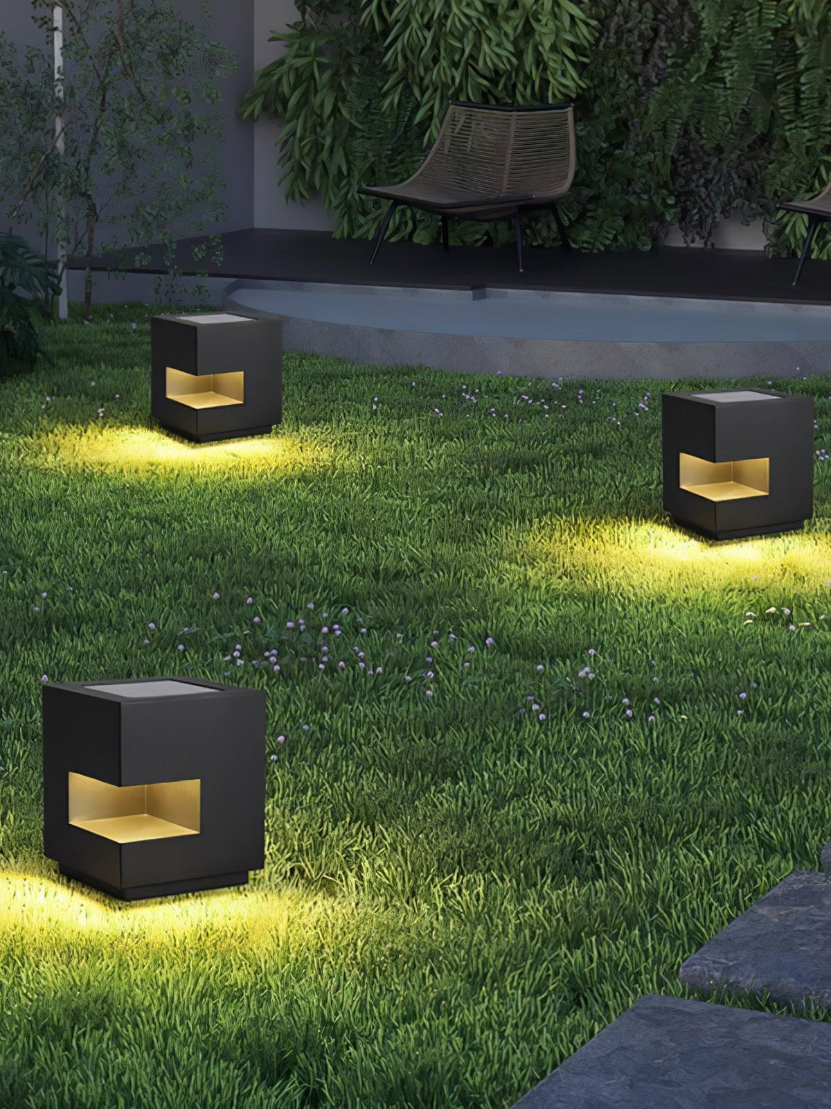 Aki luminaria exterior moderna de acrílico