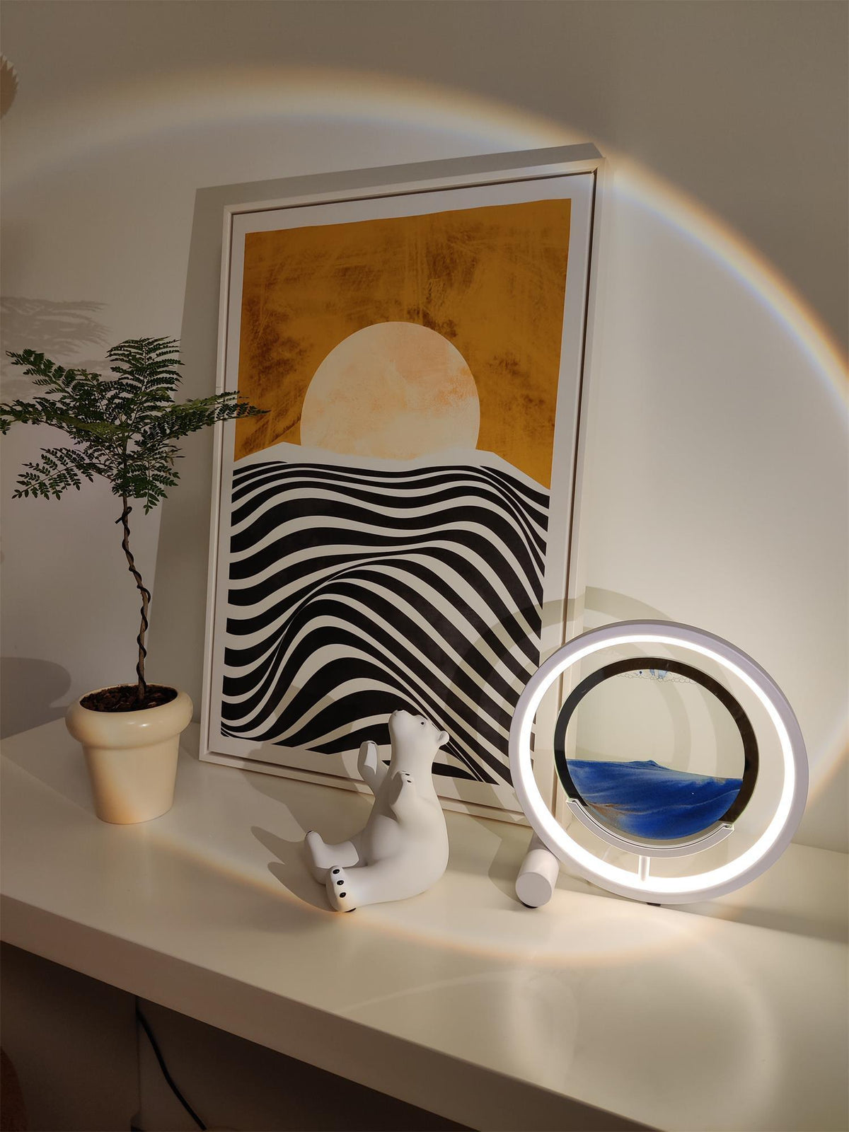 Ciririra lámpara de mesa abstracta