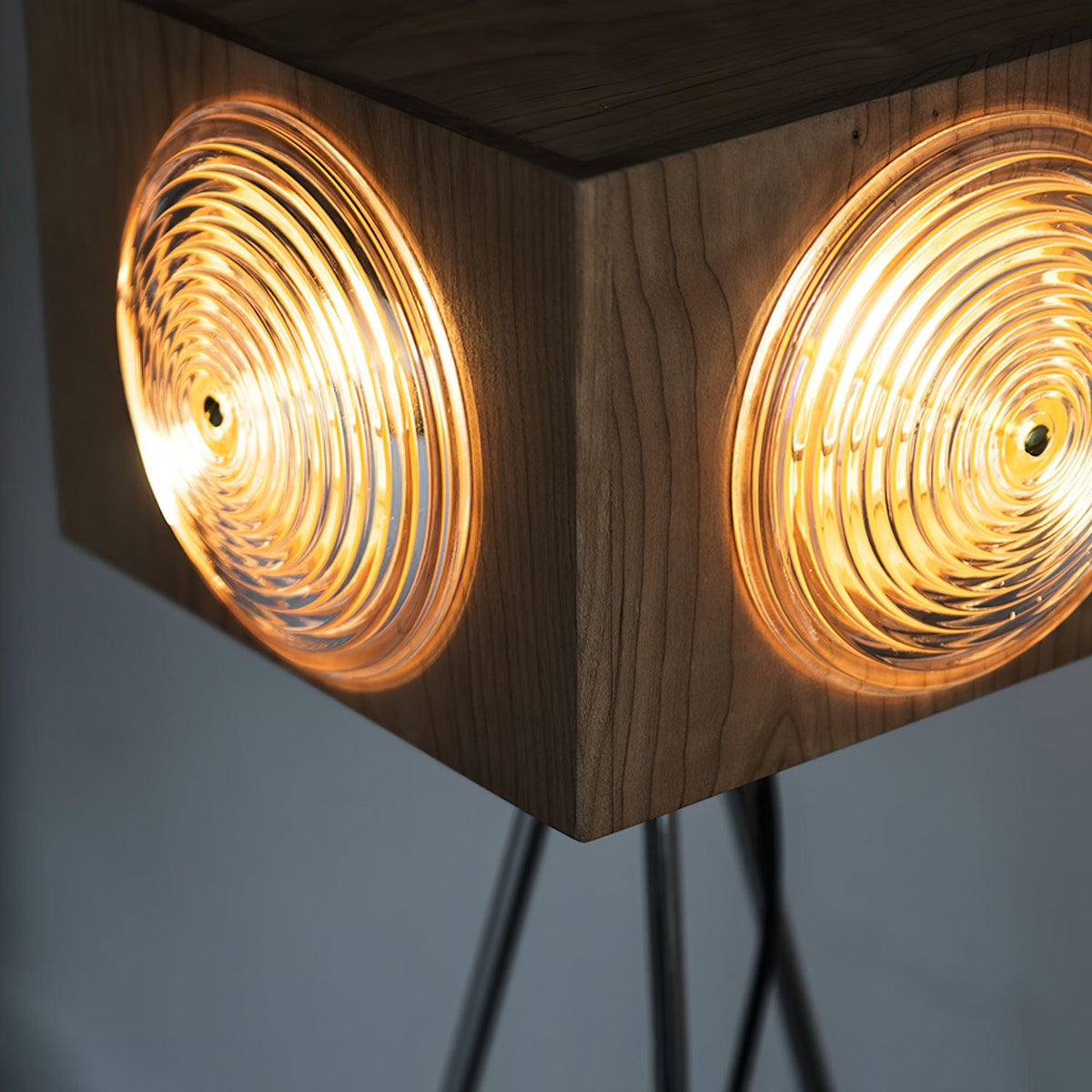 Vesoren lámpara de pie de madera de cerezo