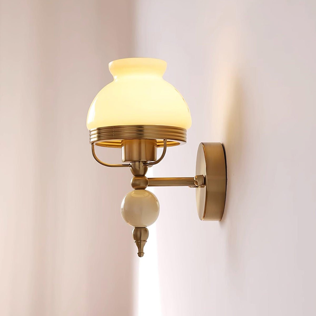 Evia aplique de pared de vidrio para dormitorio o pasillo