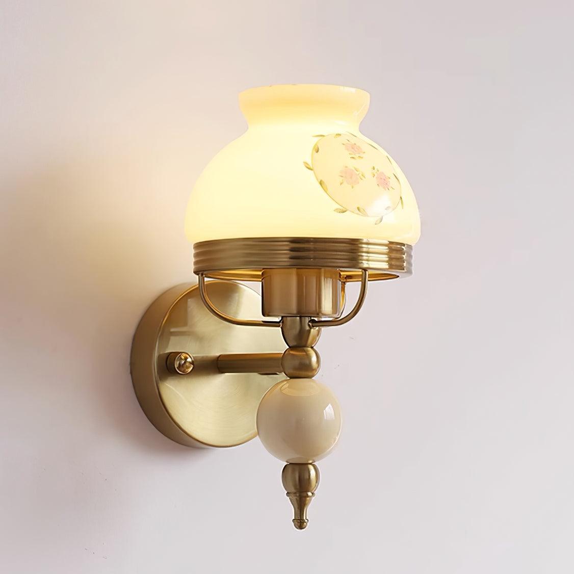 Evia aplique de pared de vidrio para dormitorio o pasillo
