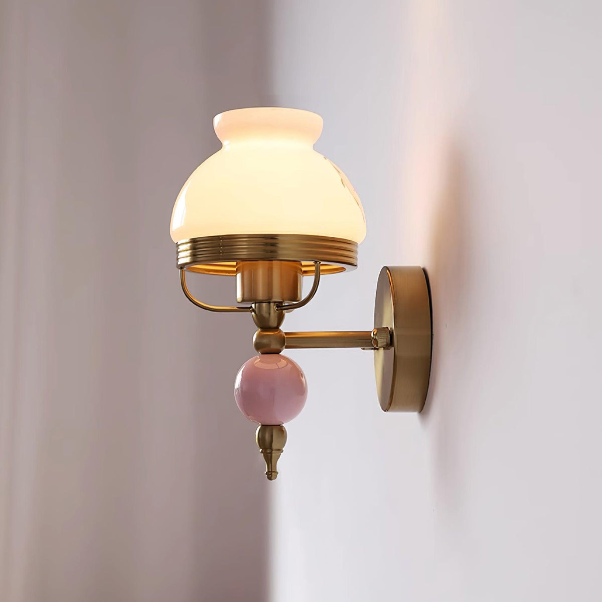 Evia aplique de pared de vidrio para dormitorio o pasillo