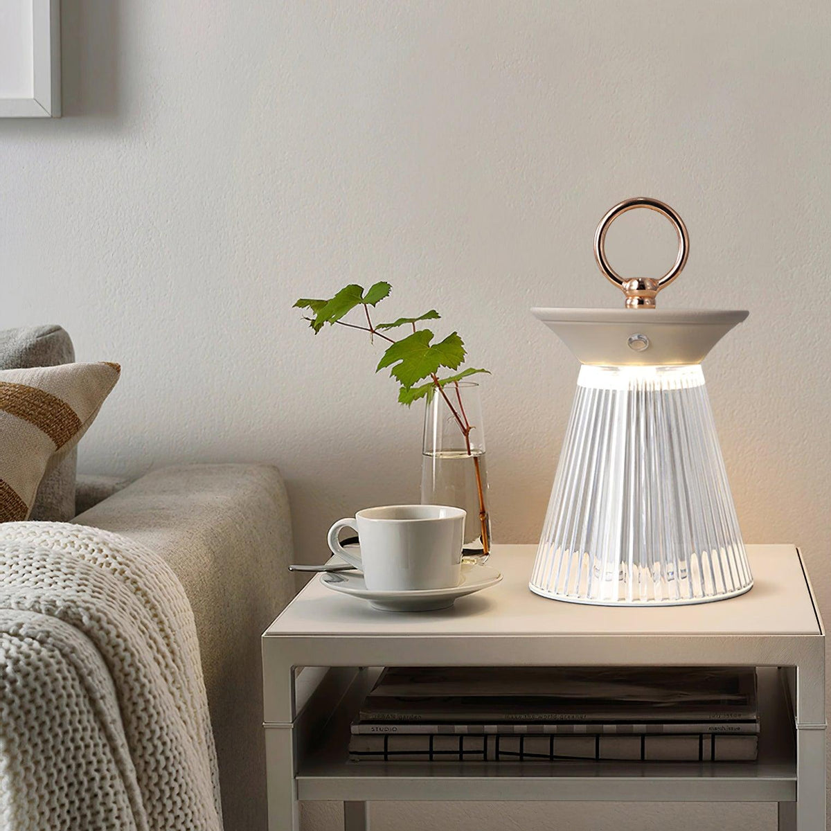Auran lámpara de mesa moderna opaca