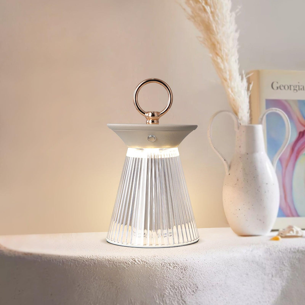 Auran lámpara de mesa moderna opaca