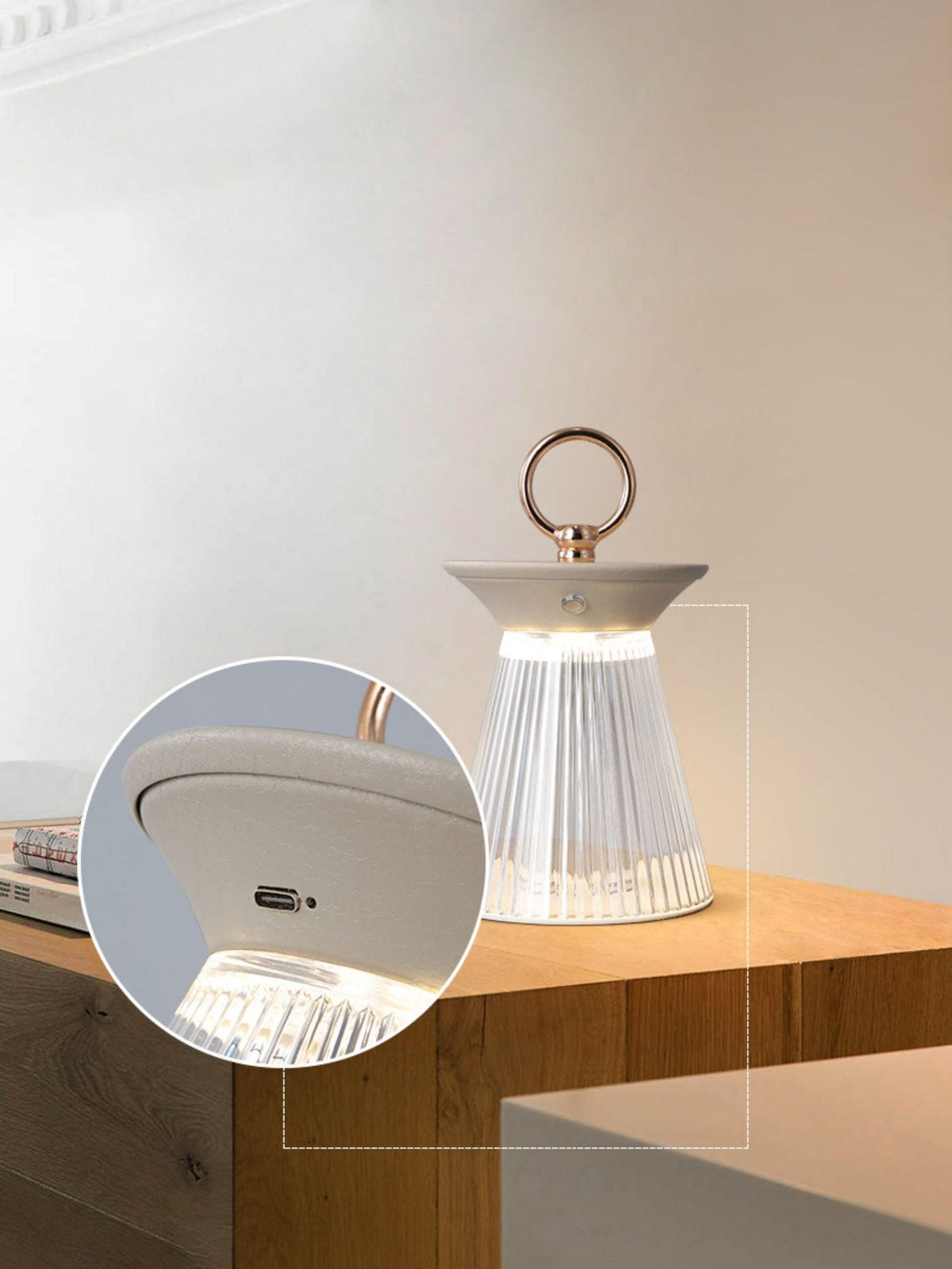 Auran lámpara de mesa moderna opaca