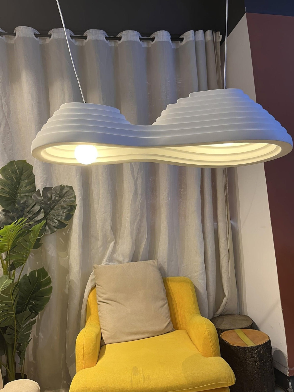 Niruise lámpara colgante minimalista de resina