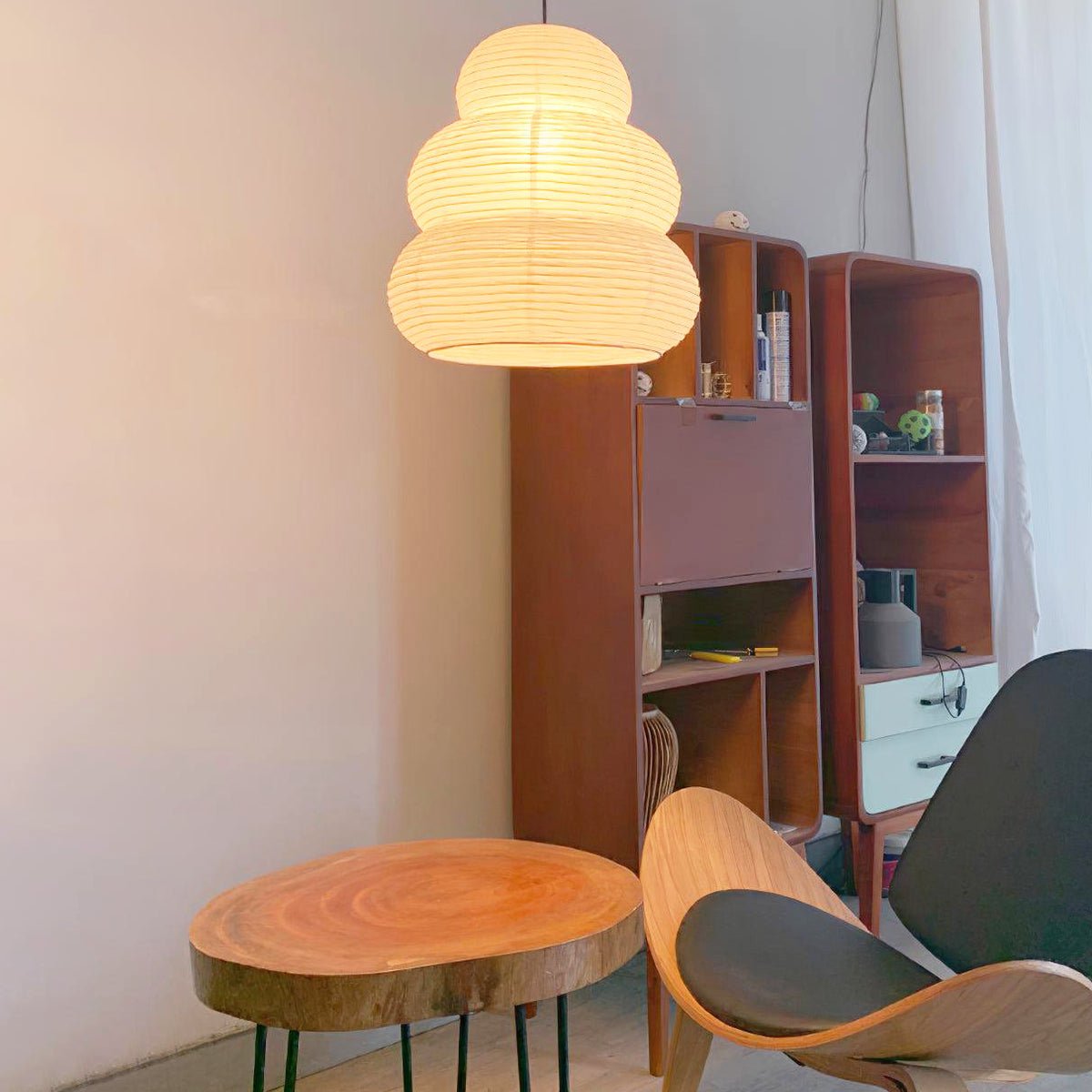 Gemma lámpara colgante moderna de papel
