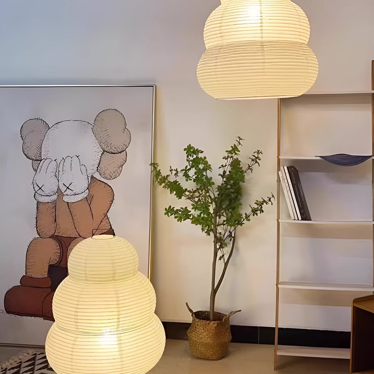 Gemma lámpara colgante moderna de papel