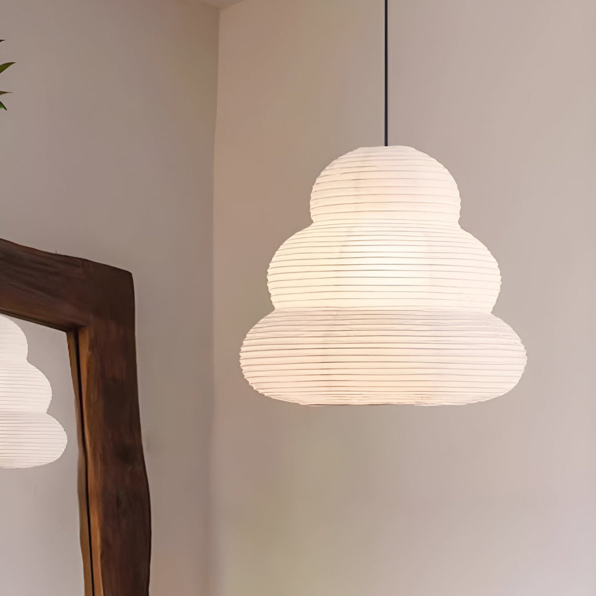 Gemma lámpara colgante moderna de papel
