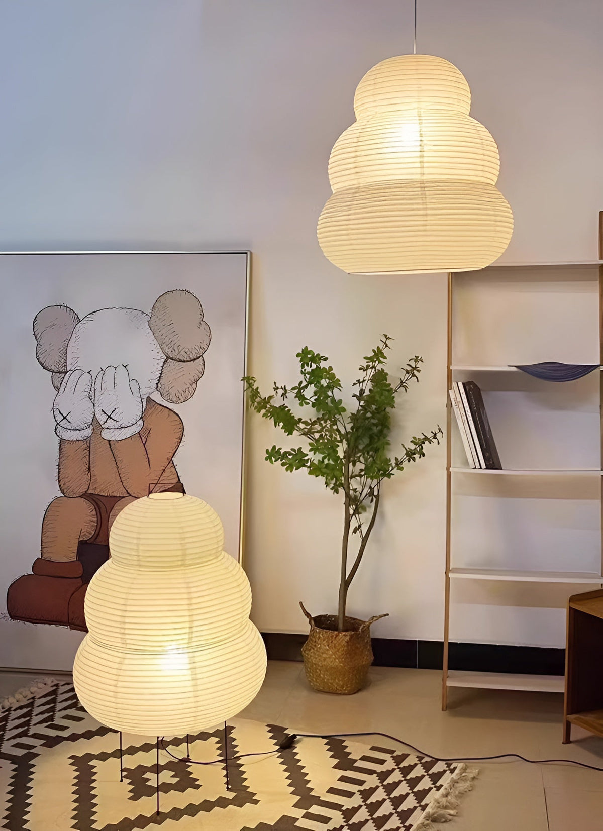 Gemma lámpara colgante moderna de papel