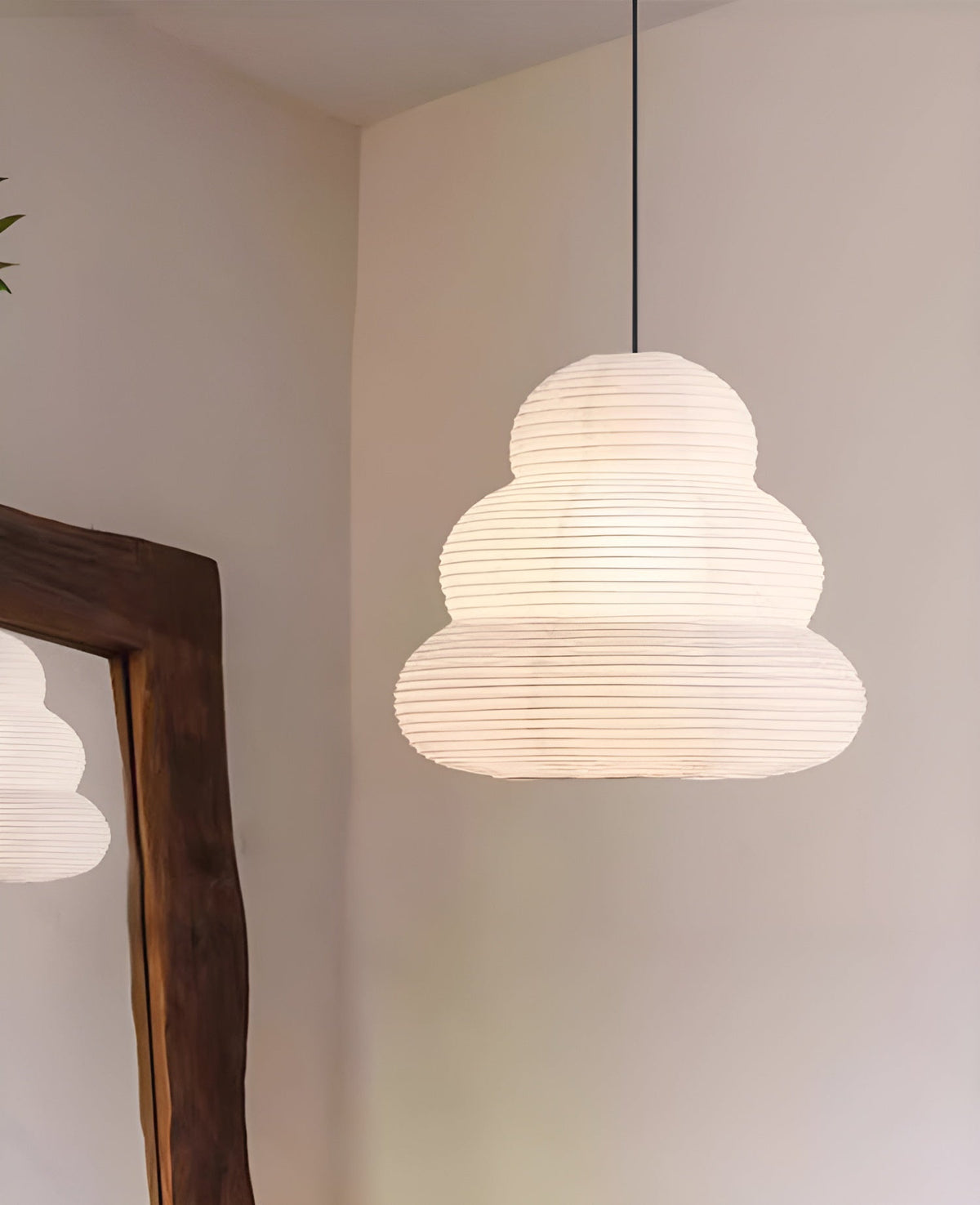 Gemma lámpara colgante moderna de papel