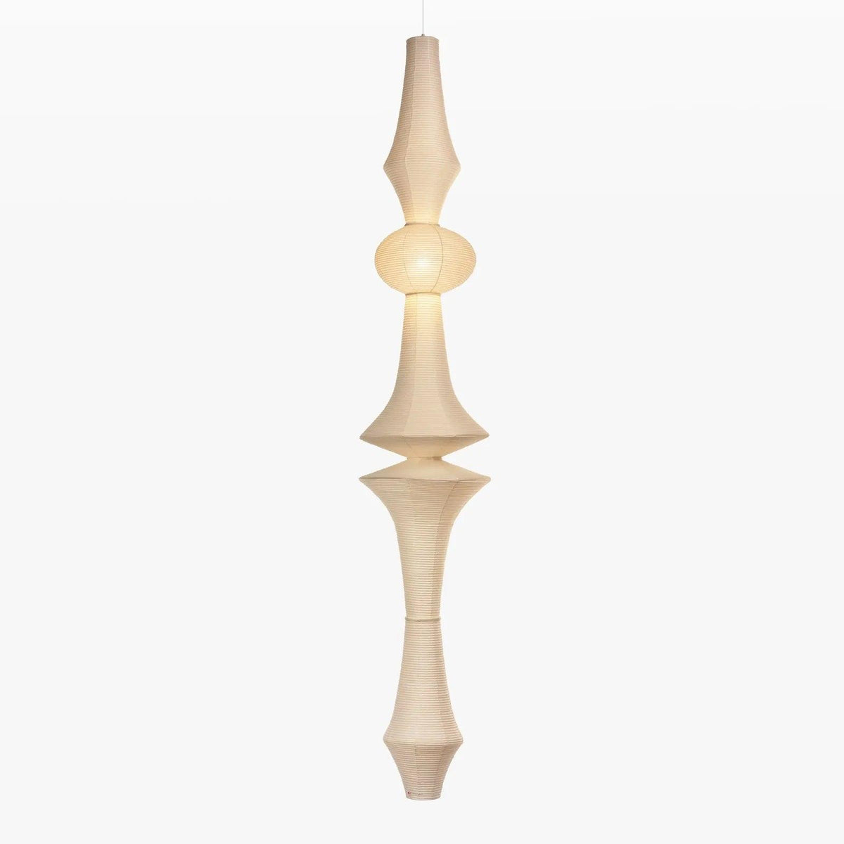 Ritta Lámpara Colgante Vertical Escultural de Papel
