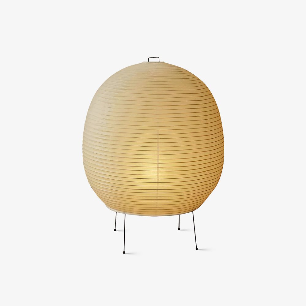 Lunaella lámpara de mesa con pantalla de papel arroz tipo farol