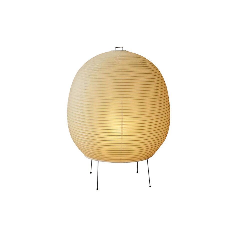 Lunaella lámpara de mesa con pantalla de papel arroz tipo farol