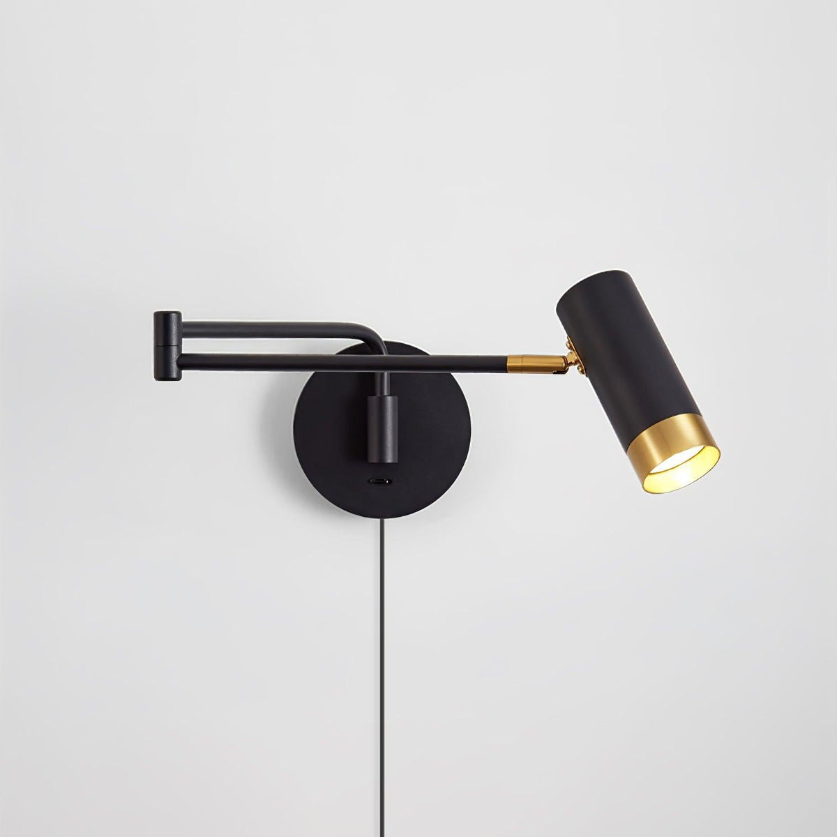 Seloelia aplique de pared Ridge Arm con enchufe enchufable