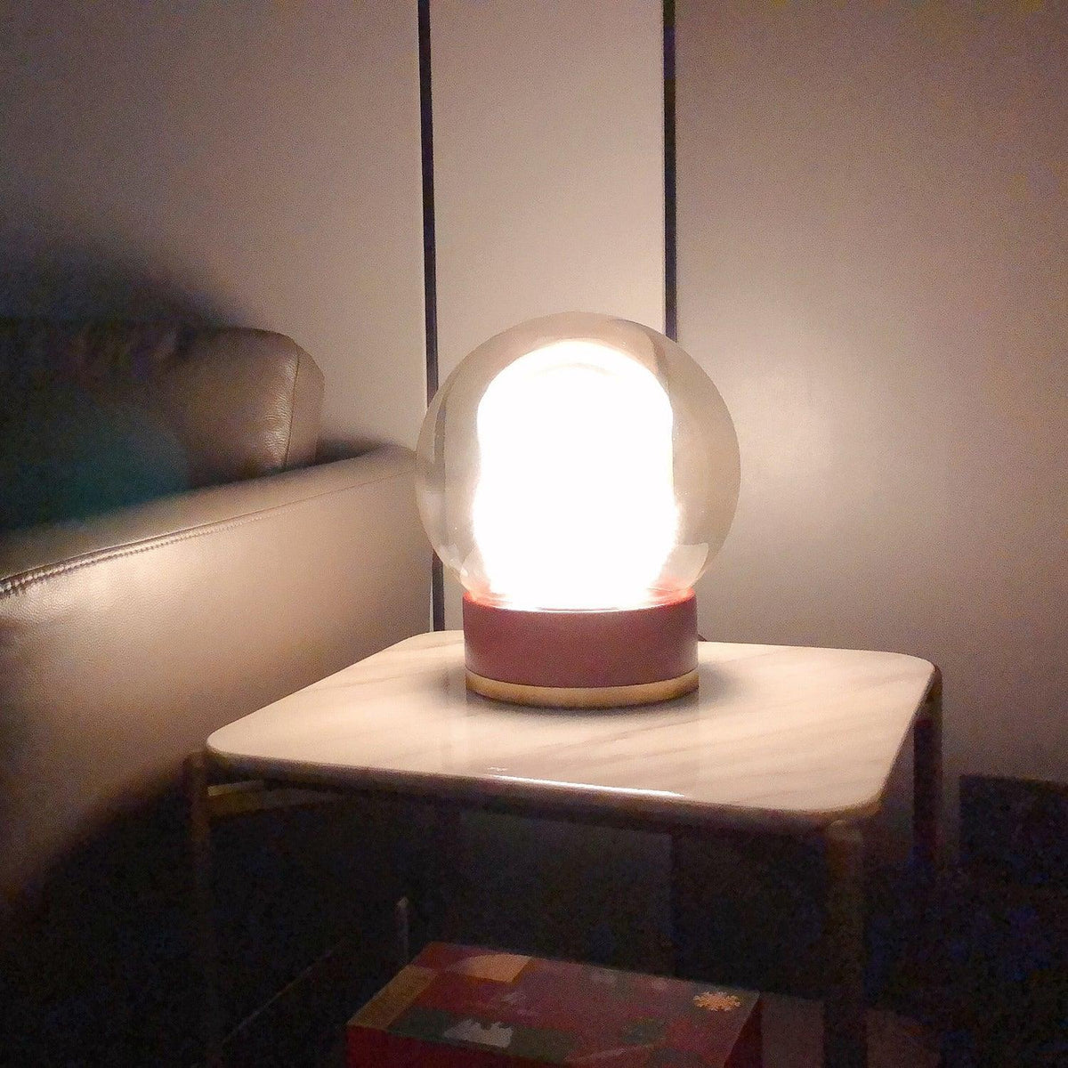 Brinox lámpara de mesa artística de madera