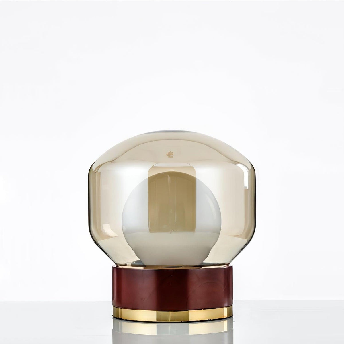 Brinox lámpara de mesa artística de madera