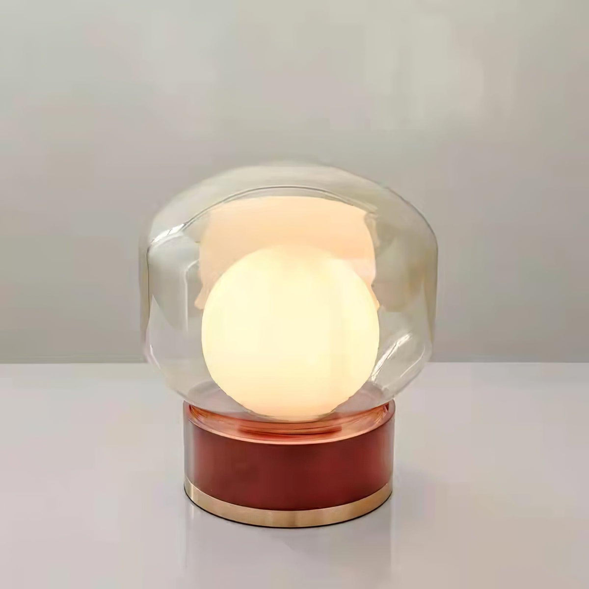 Brinox lámpara de mesa artística de madera