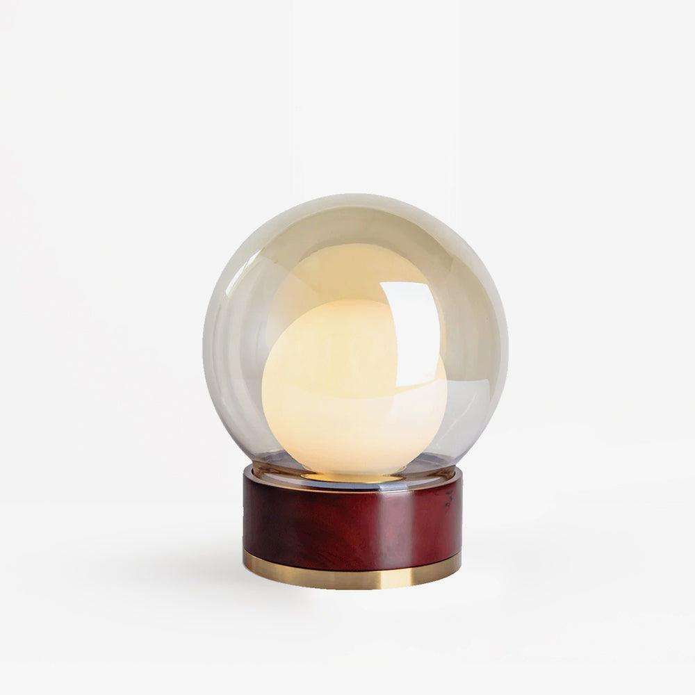 Brinox lámpara de mesa artística de madera