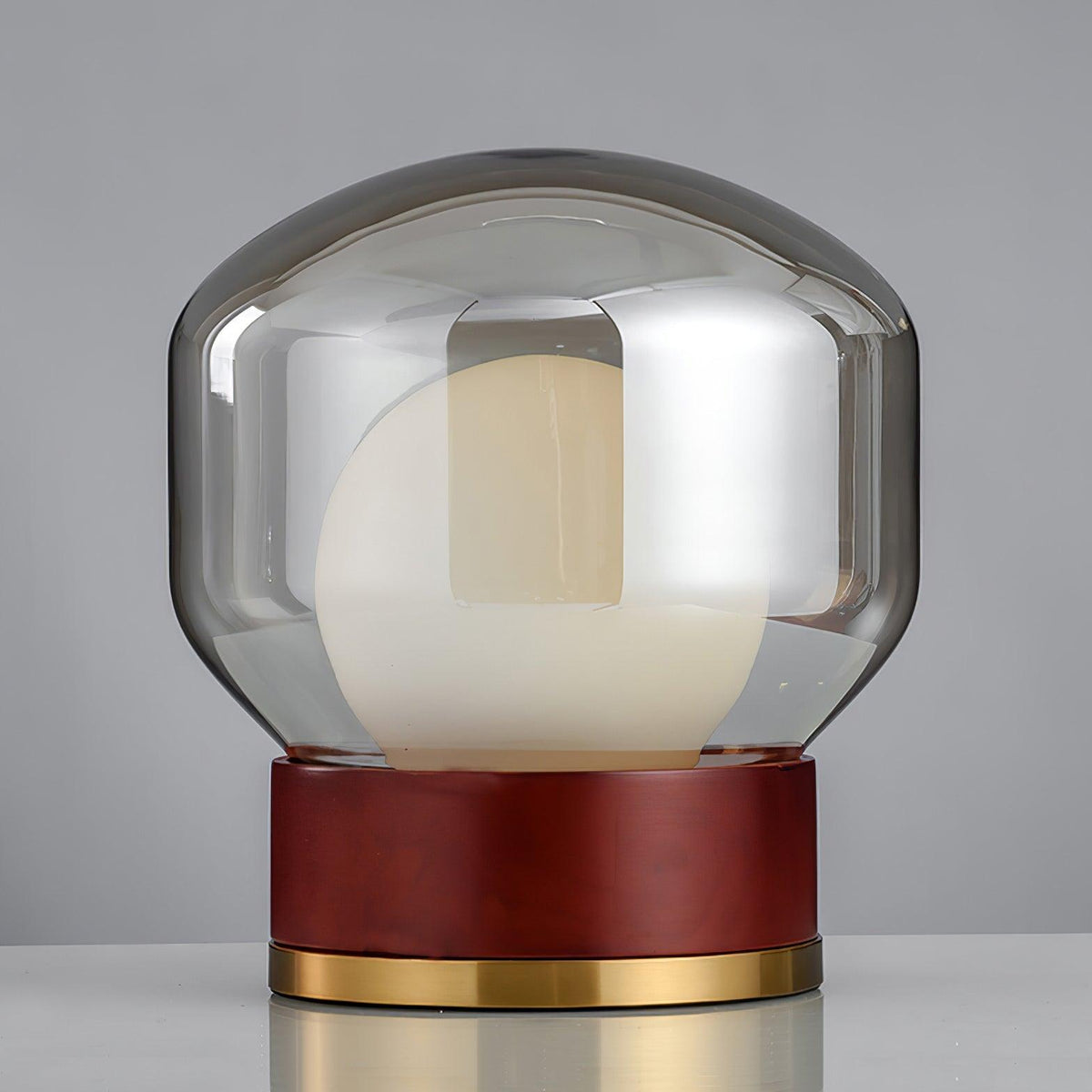 Brinox lámpara de mesa artística de madera