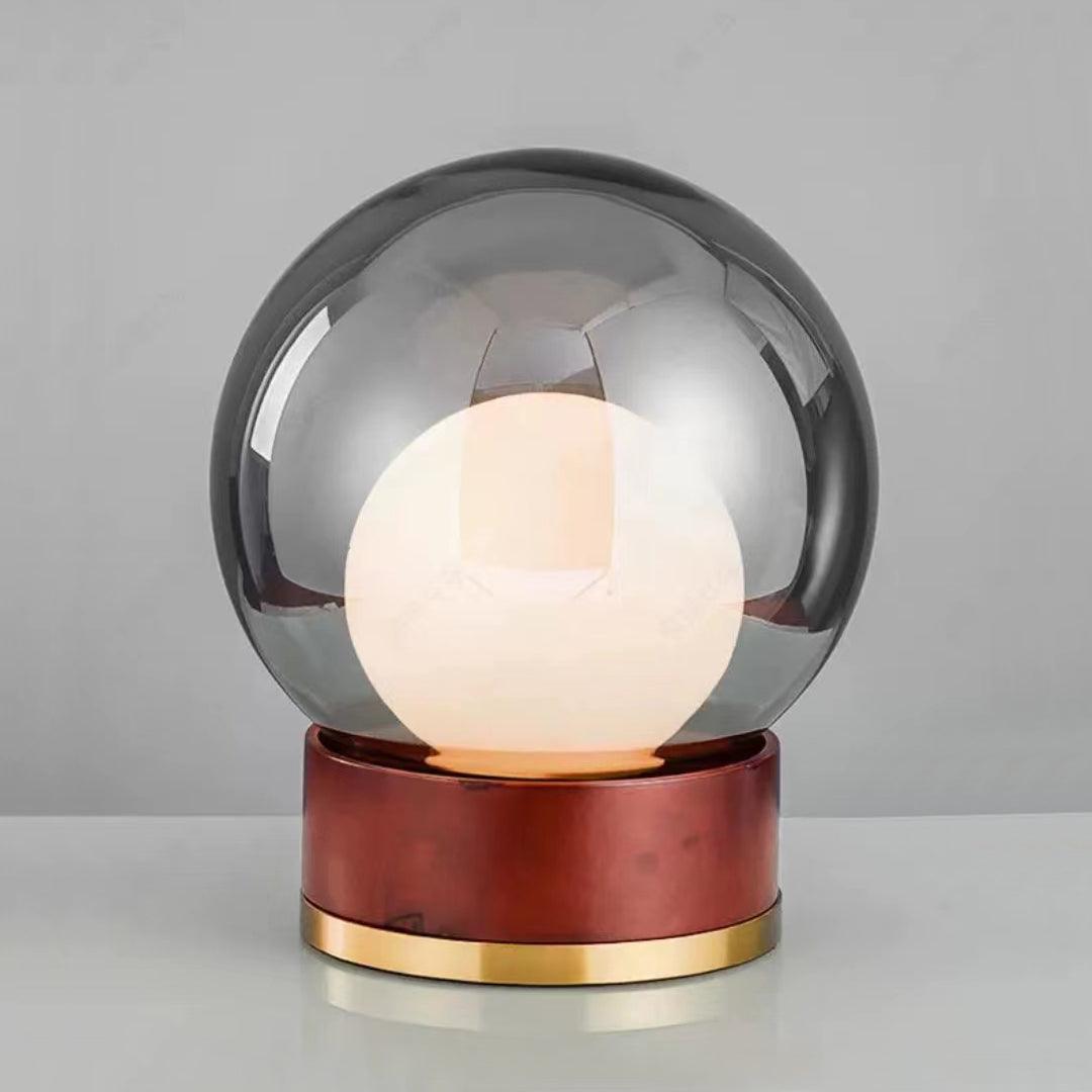 Brinox lámpara de mesa artística de madera