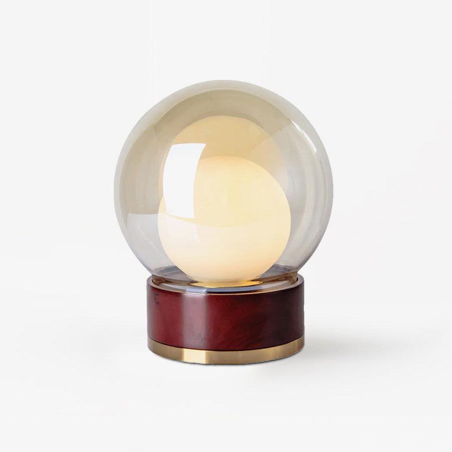 Brinox lámpara de mesa artística de madera
