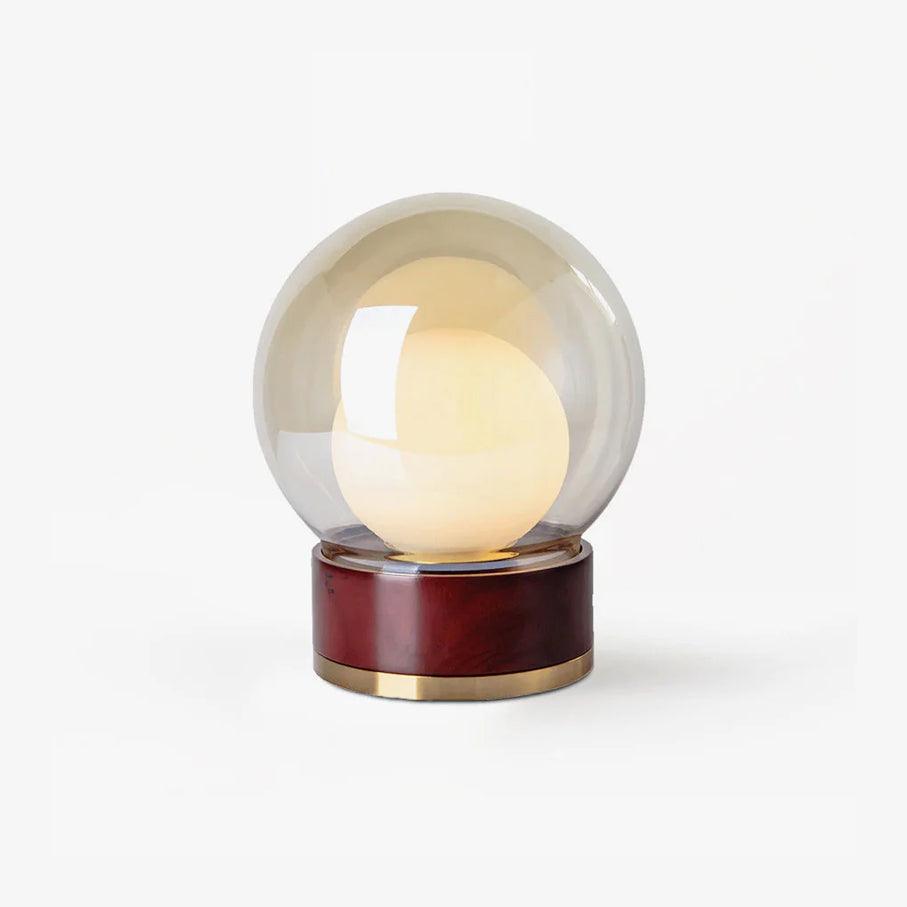 Brinox lámpara de mesa artística de madera