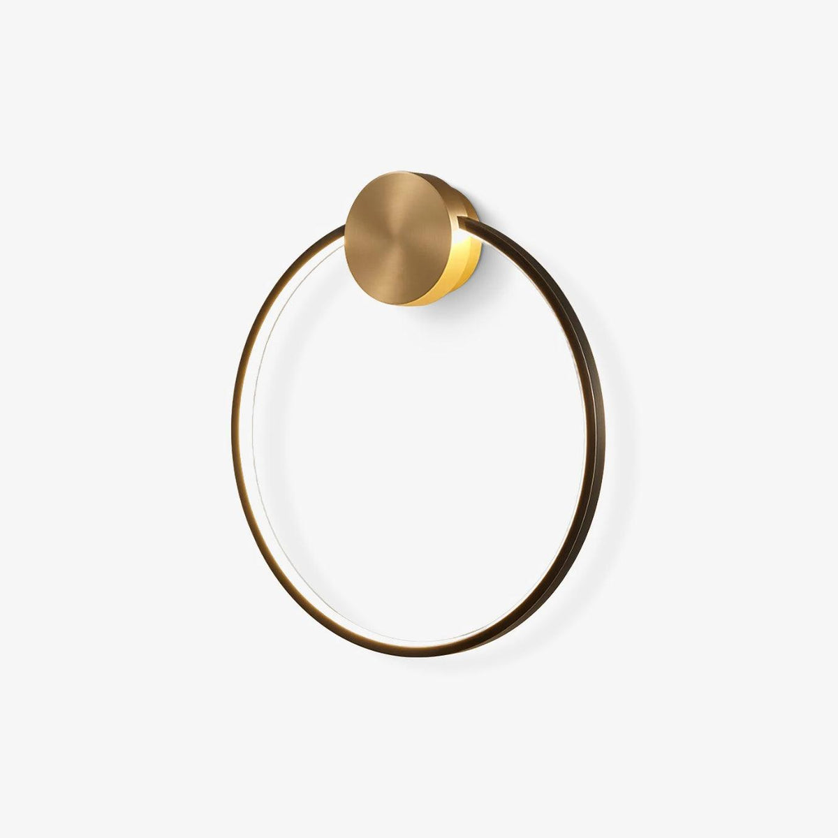 Oriaenne aplique de pared moderno minimalista anillado LED de latón metal