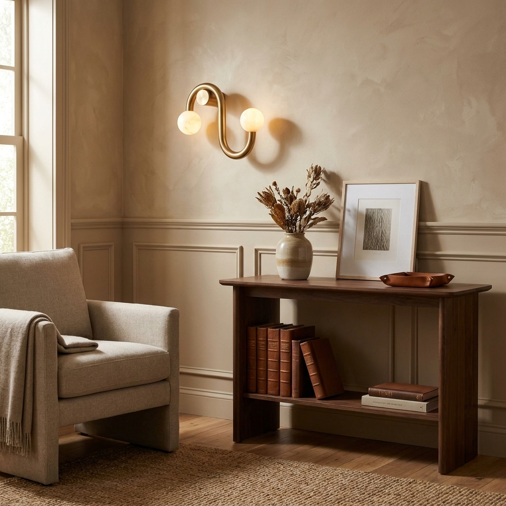 Wexleigh Aplique de pared de alabastro