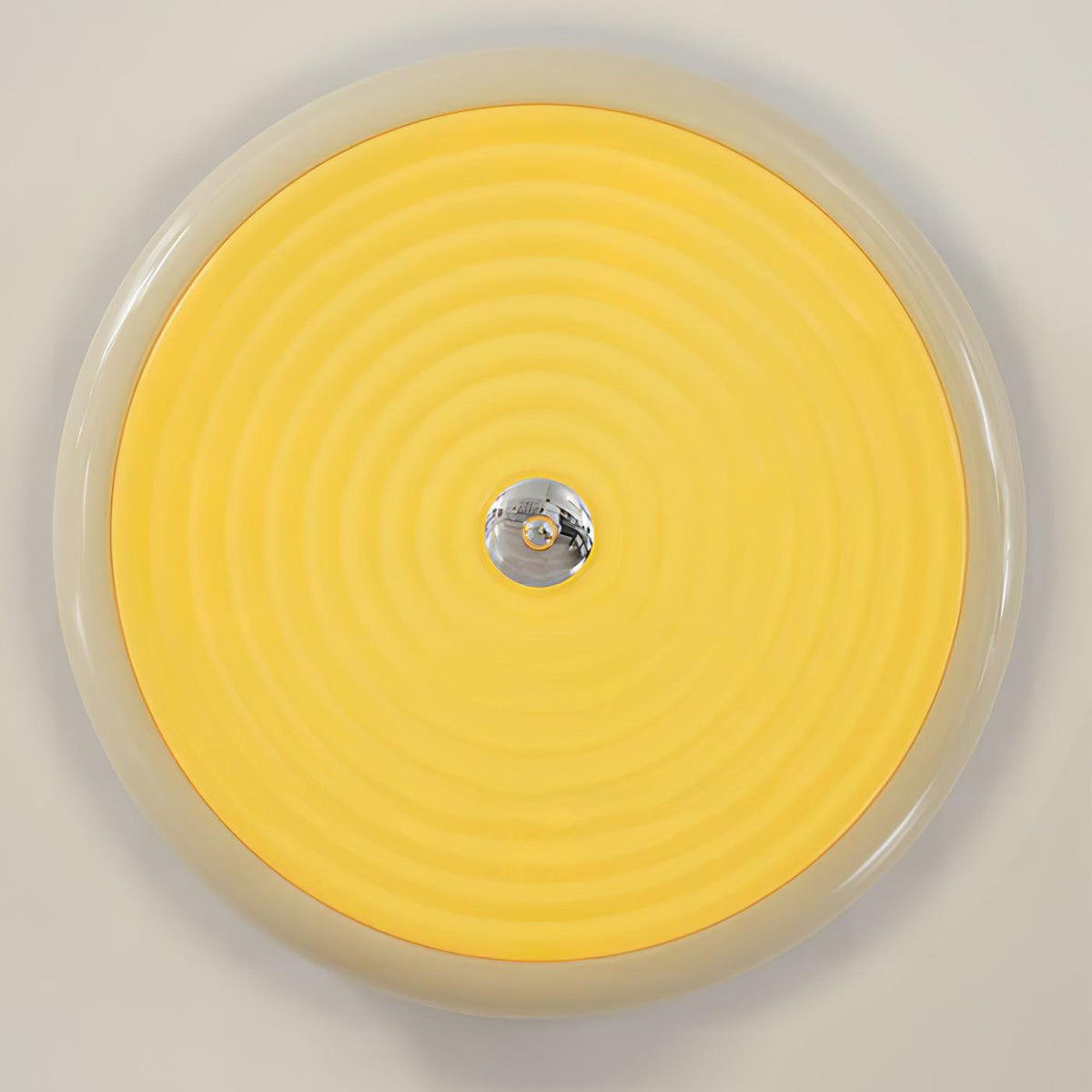 Utheara lámpara de techo moderna minimalista con vidrio efecto ondulado color crema