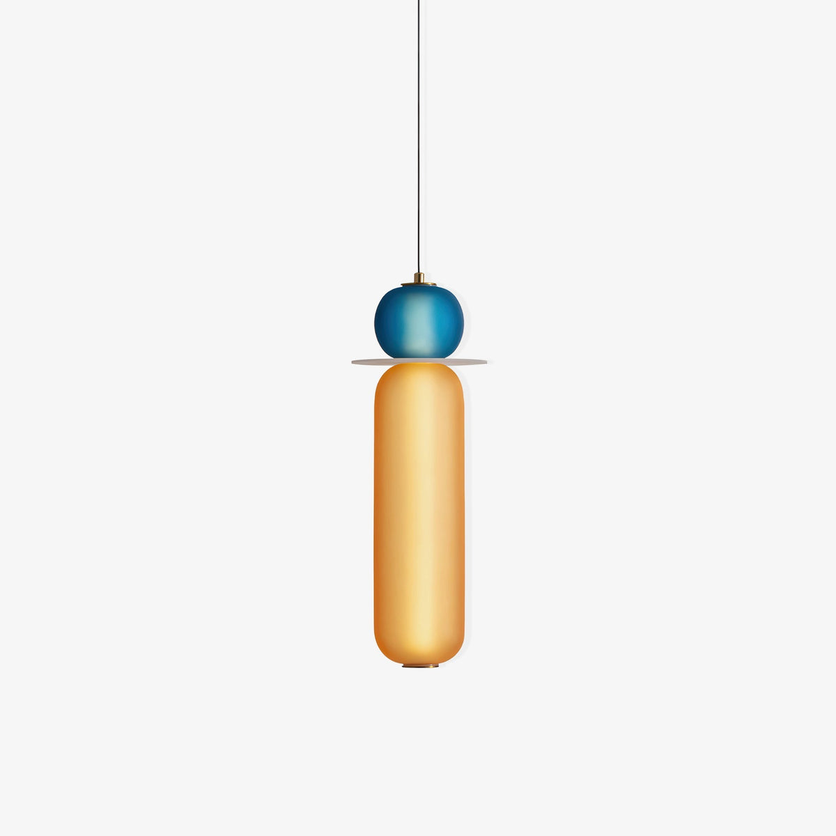 Lioririse lámpara colgante de vidrio moderno con colores
