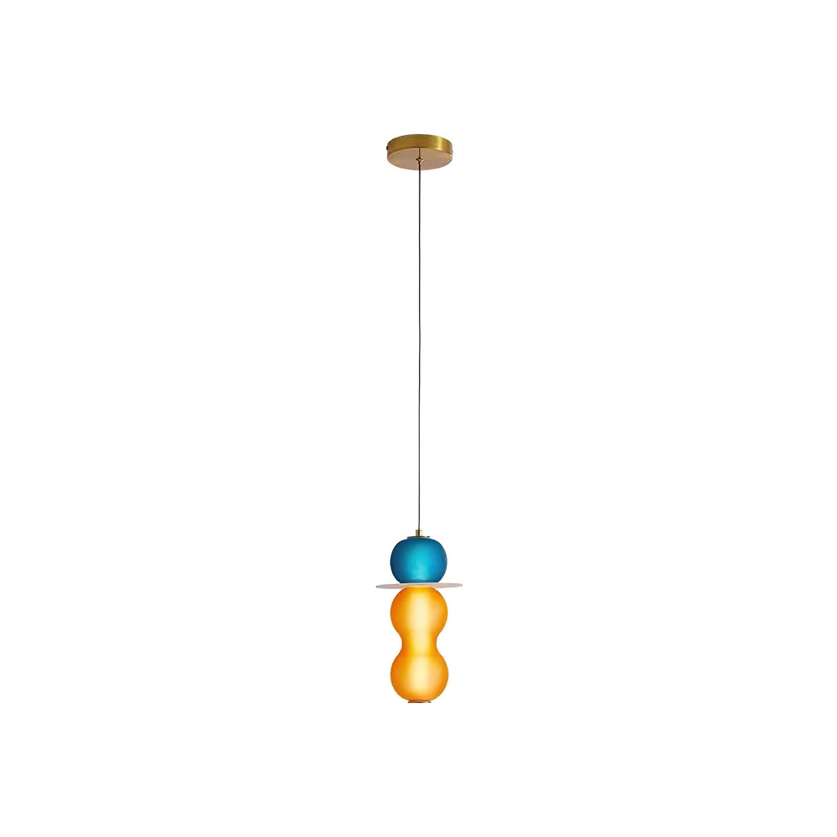 Lioririse lámpara colgante de vidrio moderno con colores