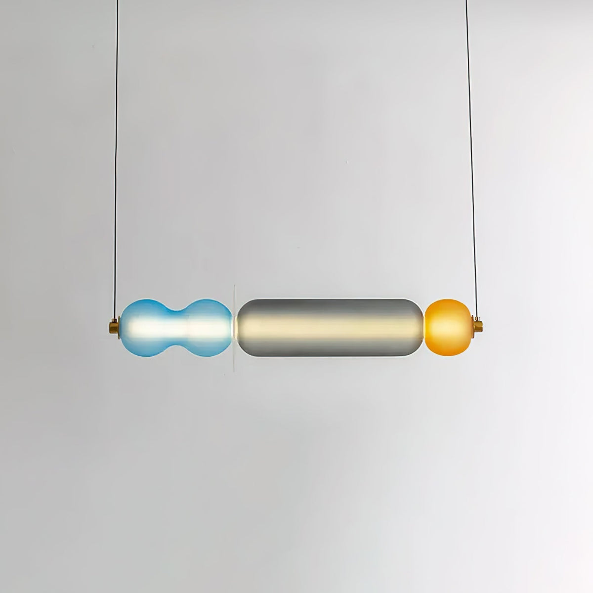 Lioririse lámpara colgante de vidrio moderno con colores