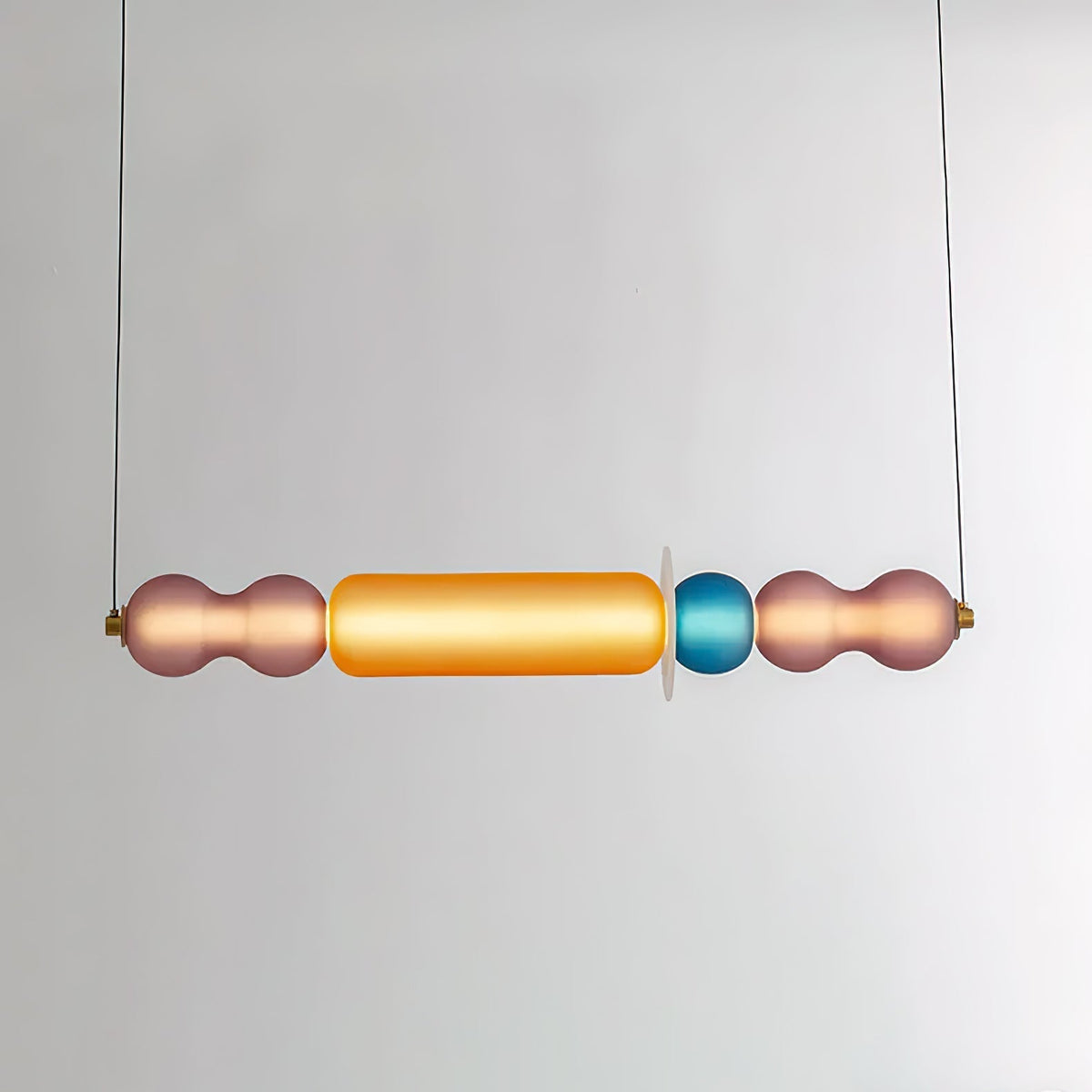 Lioririse lámpara colgante de vidrio moderno con colores