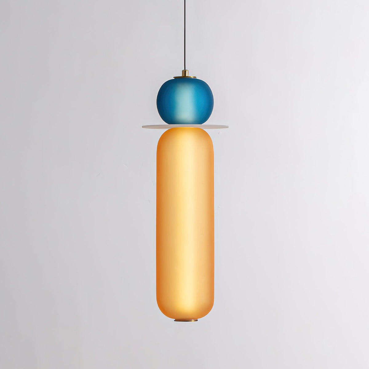 Lioririse lámpara colgante de vidrio moderno con colores