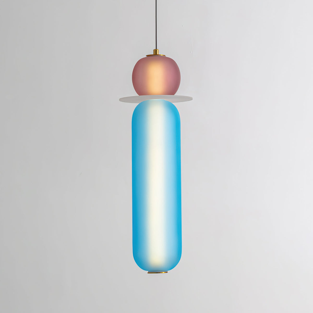 Lioririse lámpara colgante de vidrio moderno con colores