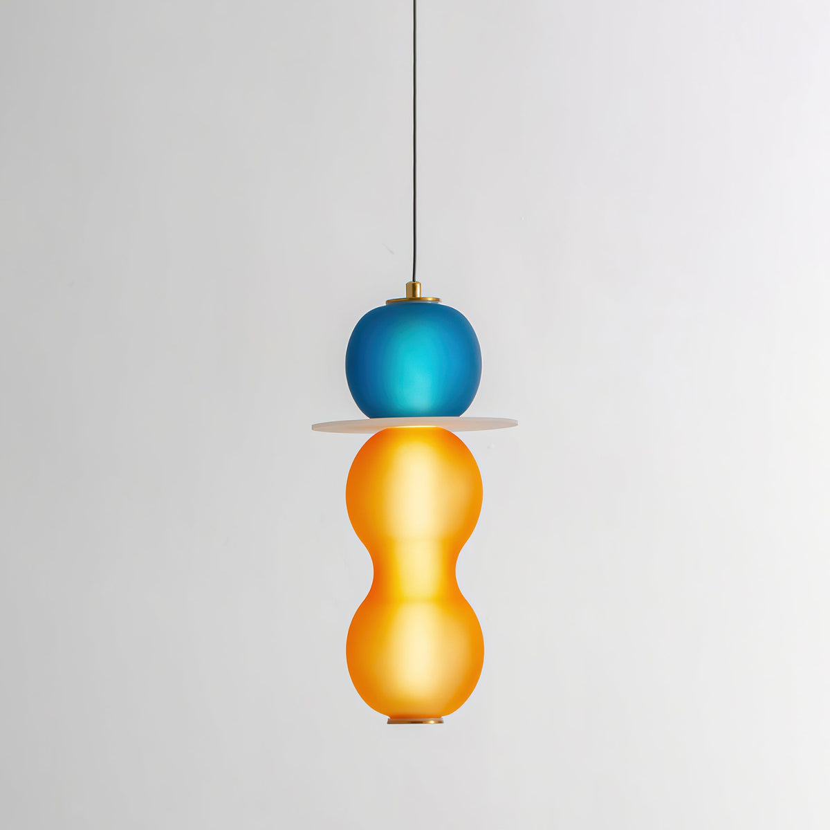 Lioririse lámpara colgante de vidrio moderno con colores