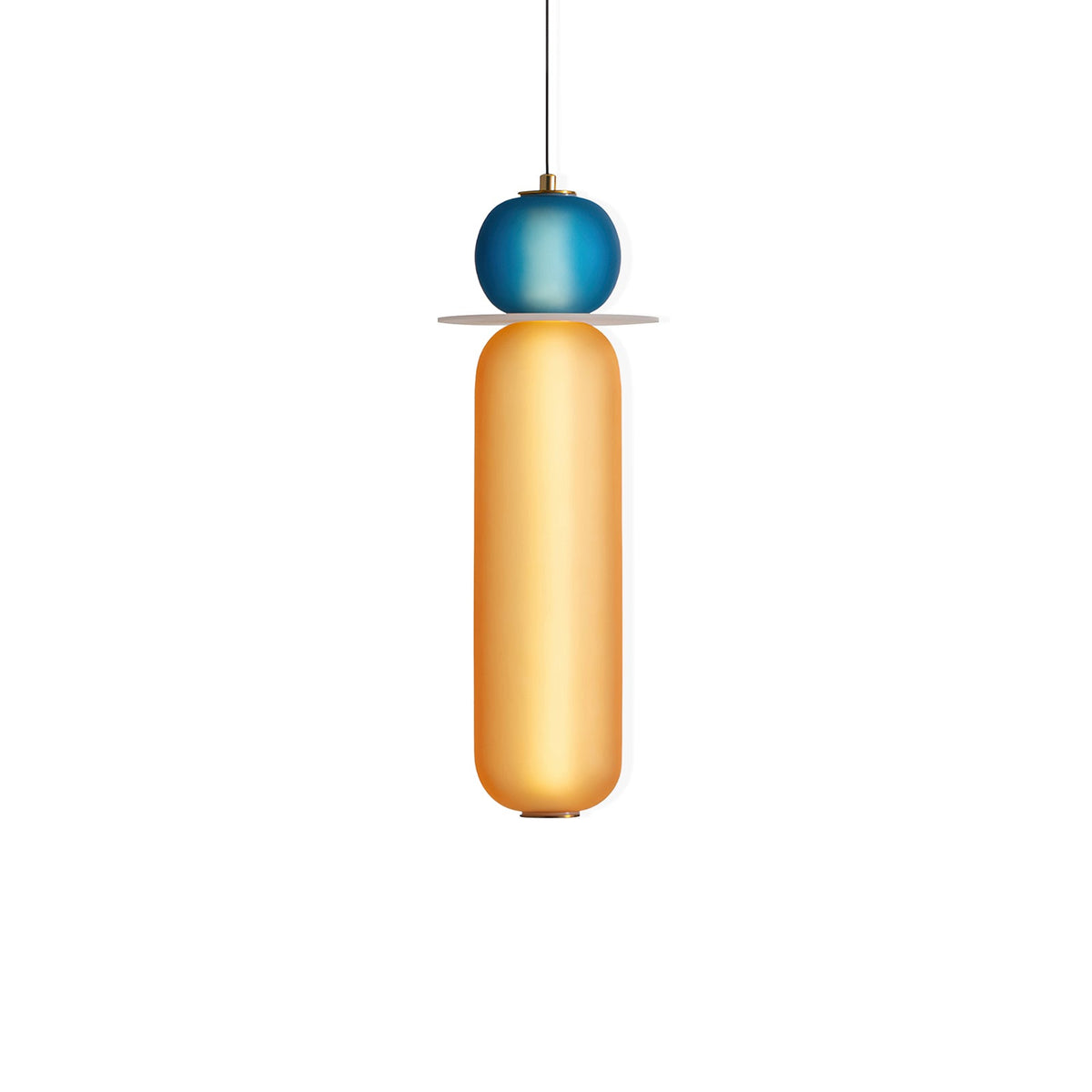 Lioririse lámpara colgante de vidrio moderno con colores