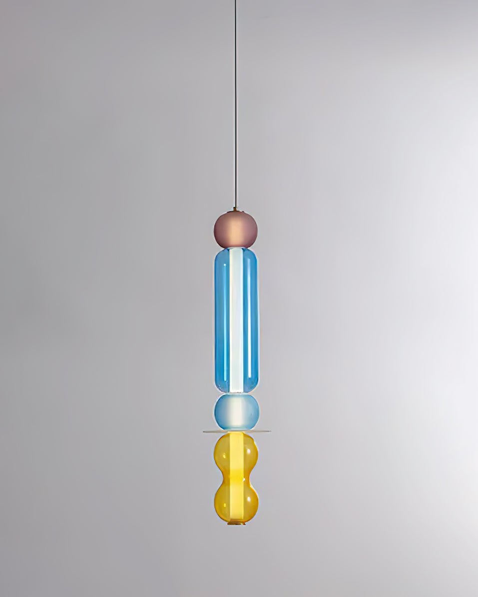Lioririse lámpara colgante de vidrio moderno con colores