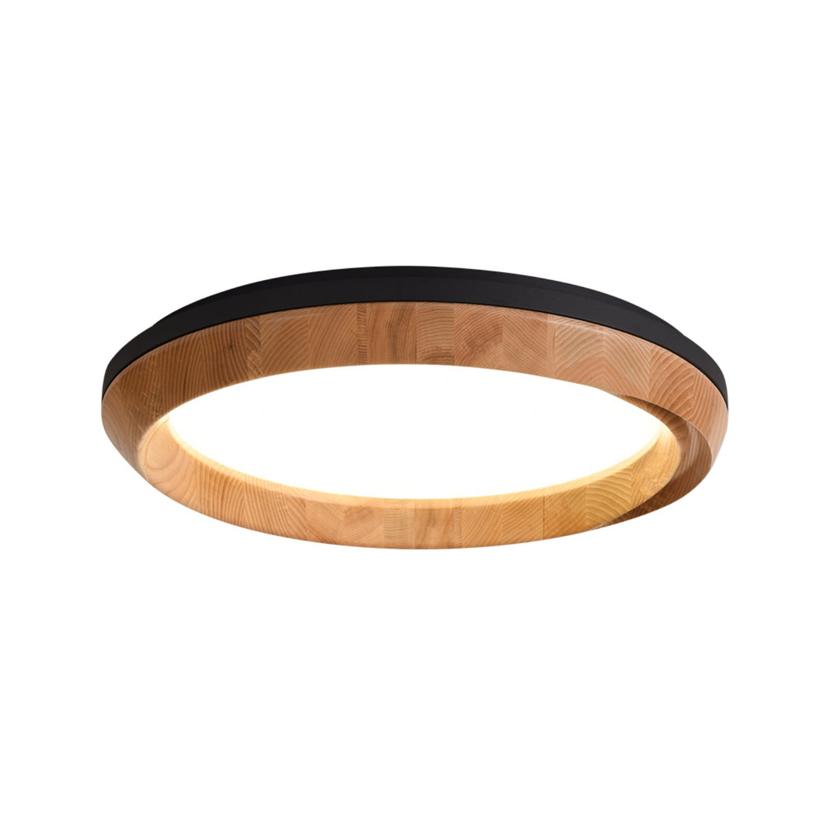 Aurdoreth lámpara de techo moderna minimalista de madera con efecto efecto ondulado